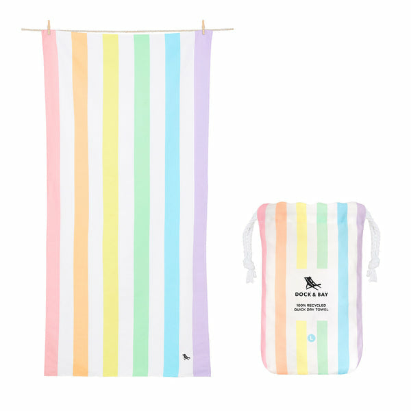 Dock & Bay Strandtuch SUMMER Unicorn waves – 90 × 200 cm, Mehrfarbig, Polyester/Polyamid