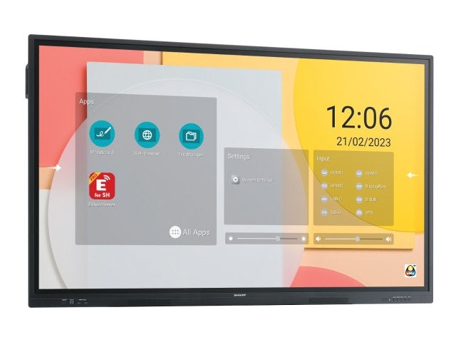 Sharp PN-LC752 – 75" Touch, 3840 × 2160 (4K), IPS, LAN