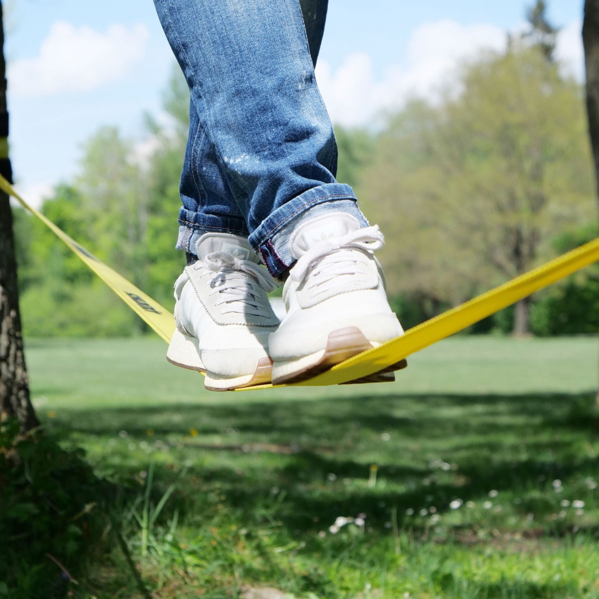 Schildkröt Funsports Slackline – 15 m – ab 5 J. – Nylon – gelb