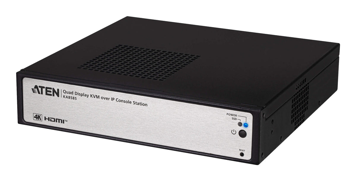 ATEN KA8585 – KVM-over-IP Konsolenstation – Quad-View DP/HDMI, 4K/60 Hz, für ATEN KN-Serie