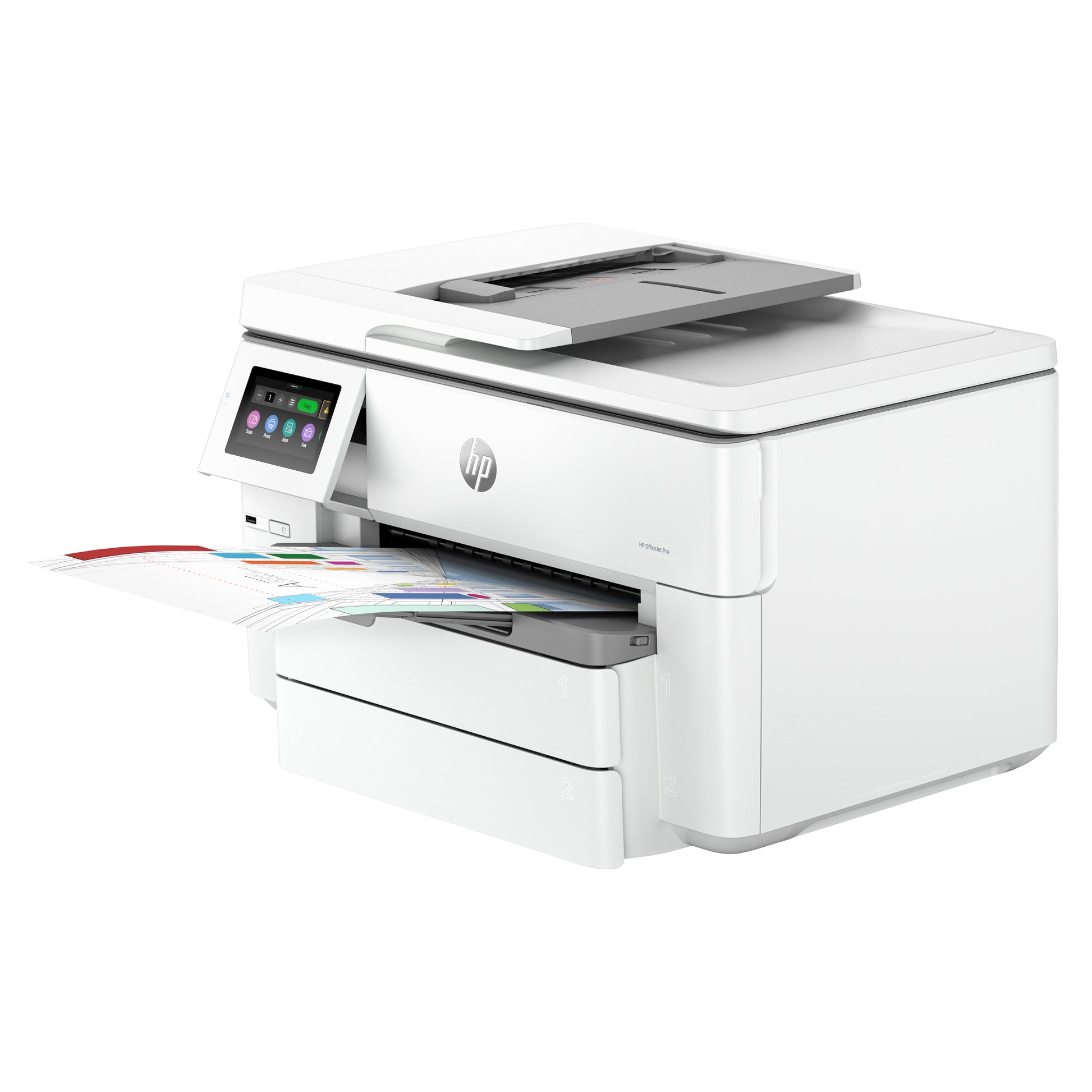 HP OfficeJet Pro 9730e – Farbtintenstrahl-Multifunktionsdrucker, A3, 3-in-1, Duplex, ADF, WLAN/LAN, AirPrint