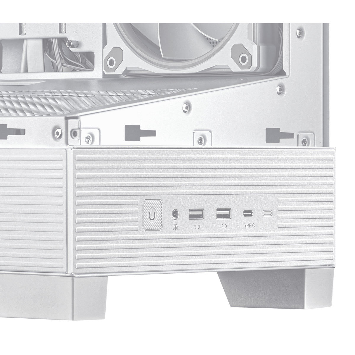 ASUS A31 PLUS TG ARGB WEISS – PC-Gehäuse (Midi-Tower) – Weiss, ATX/mATX/Mini-ITX, 2×3,5"/3×2,5"