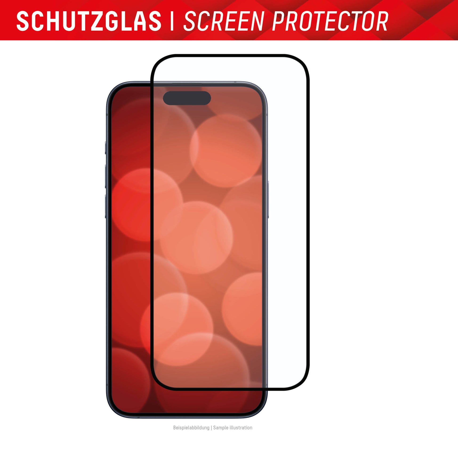 E.V.I. Displex – Backcover REAL GLASS FC – für Apple iPhone 15/15 Pro – Glas