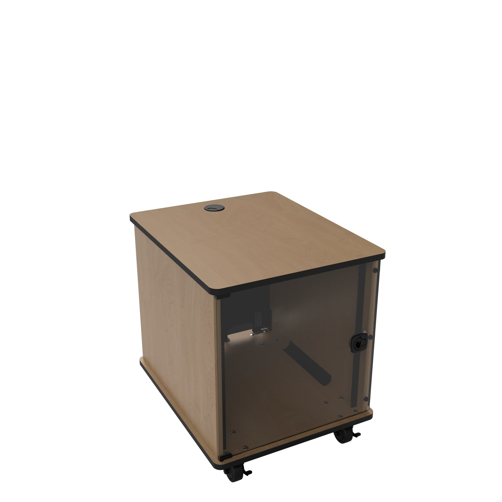 Middle Atlantic MFR-1227E0 – 19" Netzwerkschrank 12U, 575 × 695 × 685 mm, Ahornoptik, Stahl