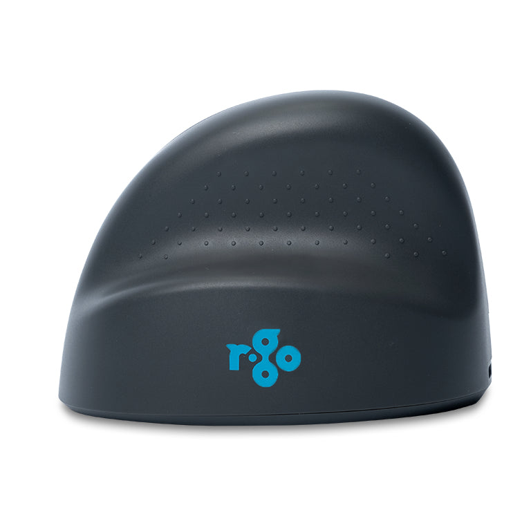 R-Go Tools HE Basic M – Vertikale Maus – Kabellos (Bluetooth), Linkshändig, Grau