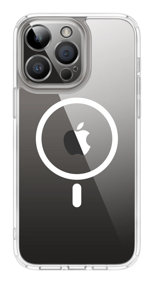 Valenta Trend MagSafe Backcover – für iPhone 15 Pro, Transparent, TPU/PC, Schutz vor Vergilbung