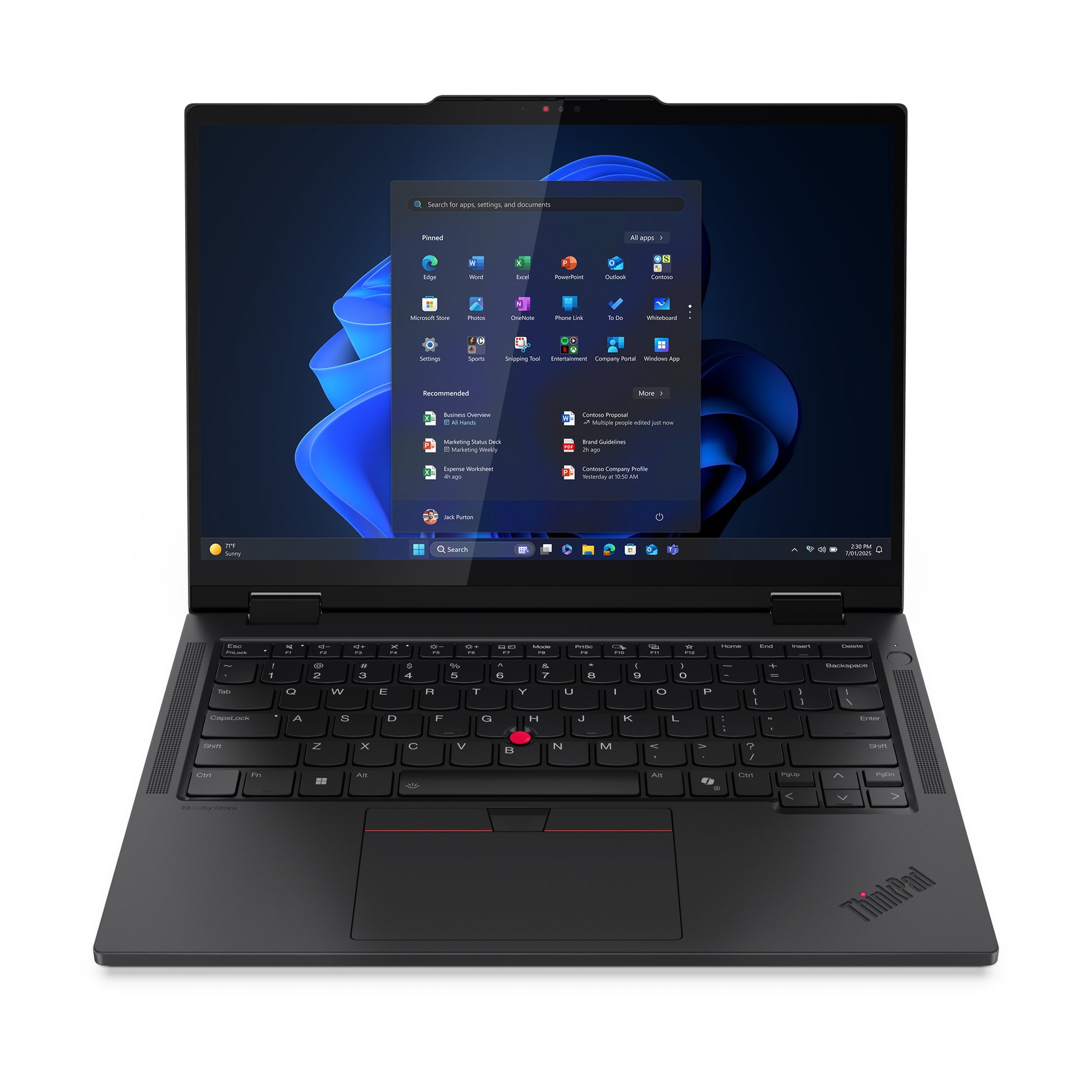 Lenovo ThinkPad T14s 2-in-1 G1 – 14" WUXGA Touch, Core Ultra 7 265U, 64 GB, 1 TB SSD, Win 11 Pro, QWERTZ (CH)