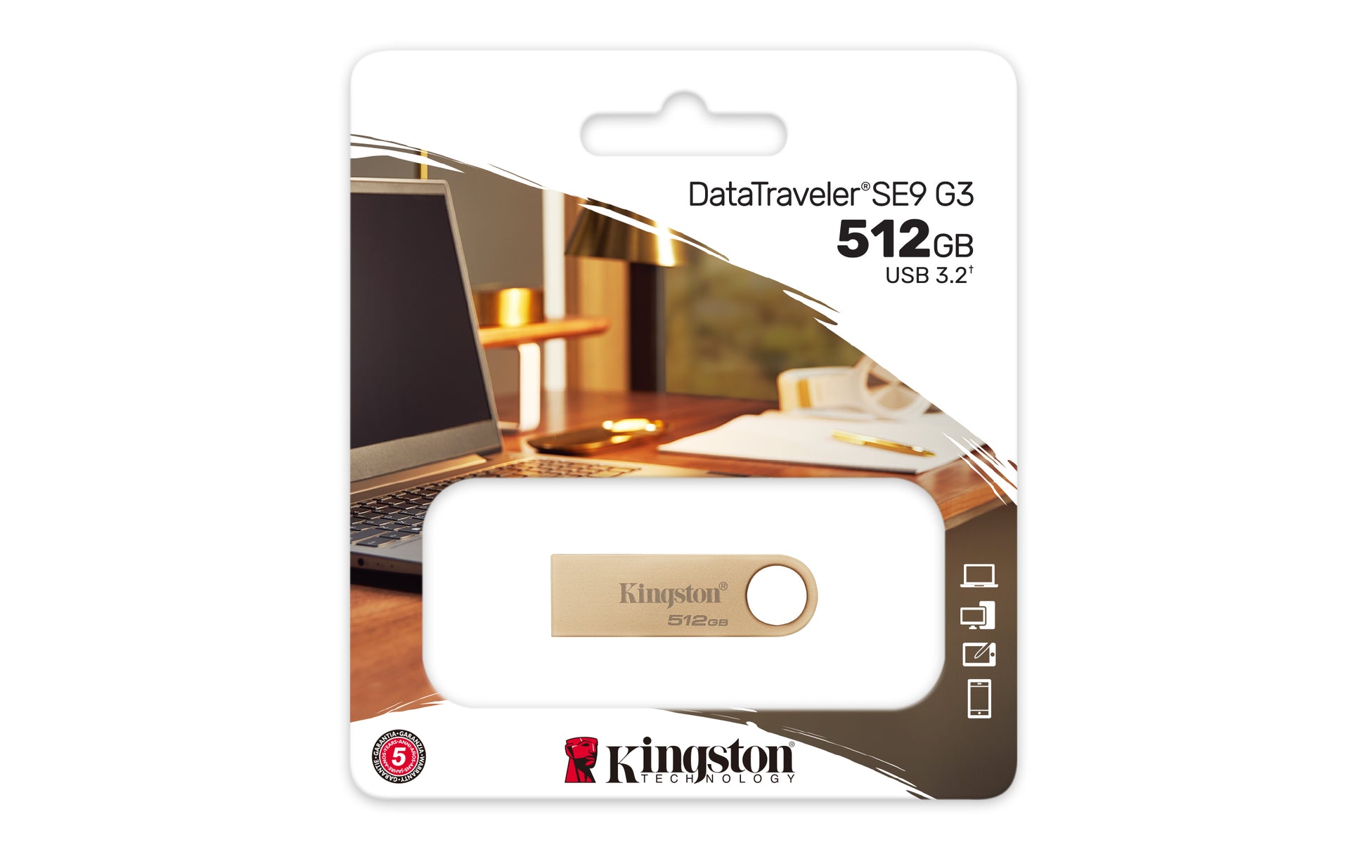 Kingston Technology Kingston DT SE9 G3 USB-Stick – 512 GB, USB 3.2 Gen 1, 220 MB/s