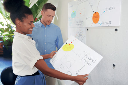 Nobo Whiteboard – 60 × 45 cm, magnetisch