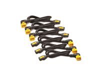 APC Netzkabel, IEC C13 auf IEC C14, verriegelbar, 90° abgewinkelt, 1,2 m