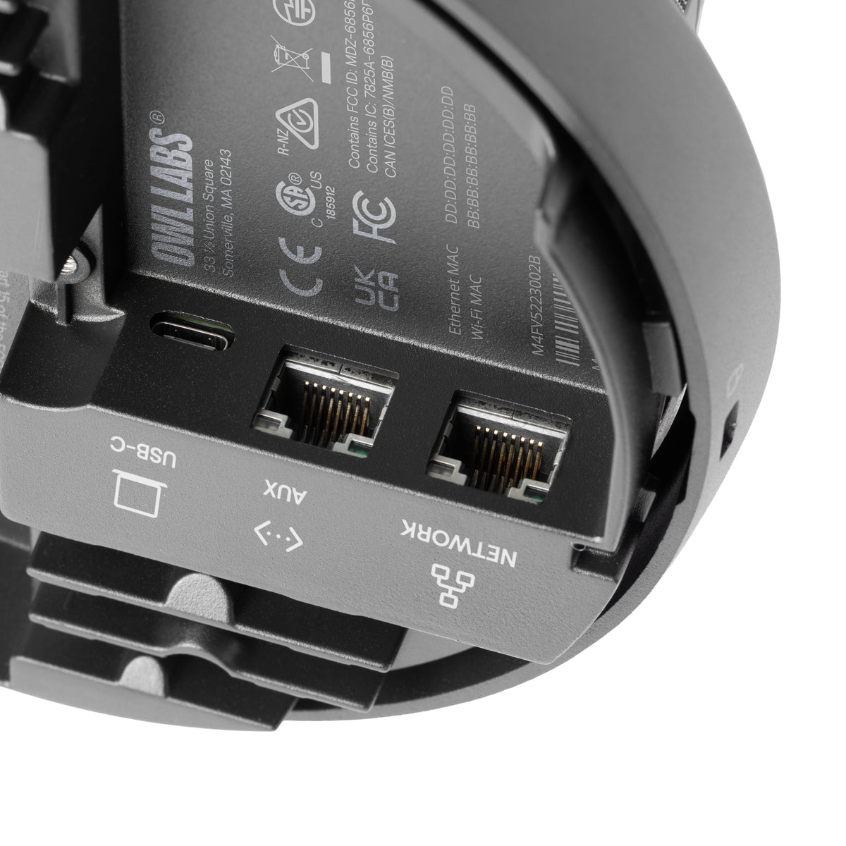 Owl Labs Meeting Owl 5 Pro Videokonferenzsystem – 4K Ultra HD, 1× digitaler Zoom, für Teams – Anthrazit
