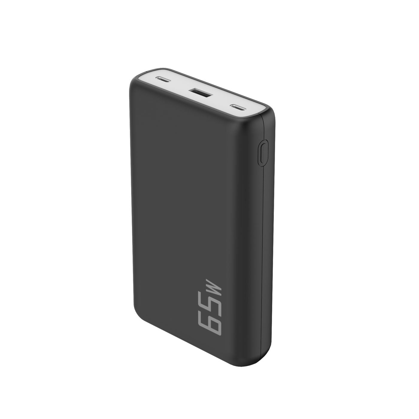 CoreParts Powerbank 20000 mAh, PD 65 W, für Smartphones, Schwarz