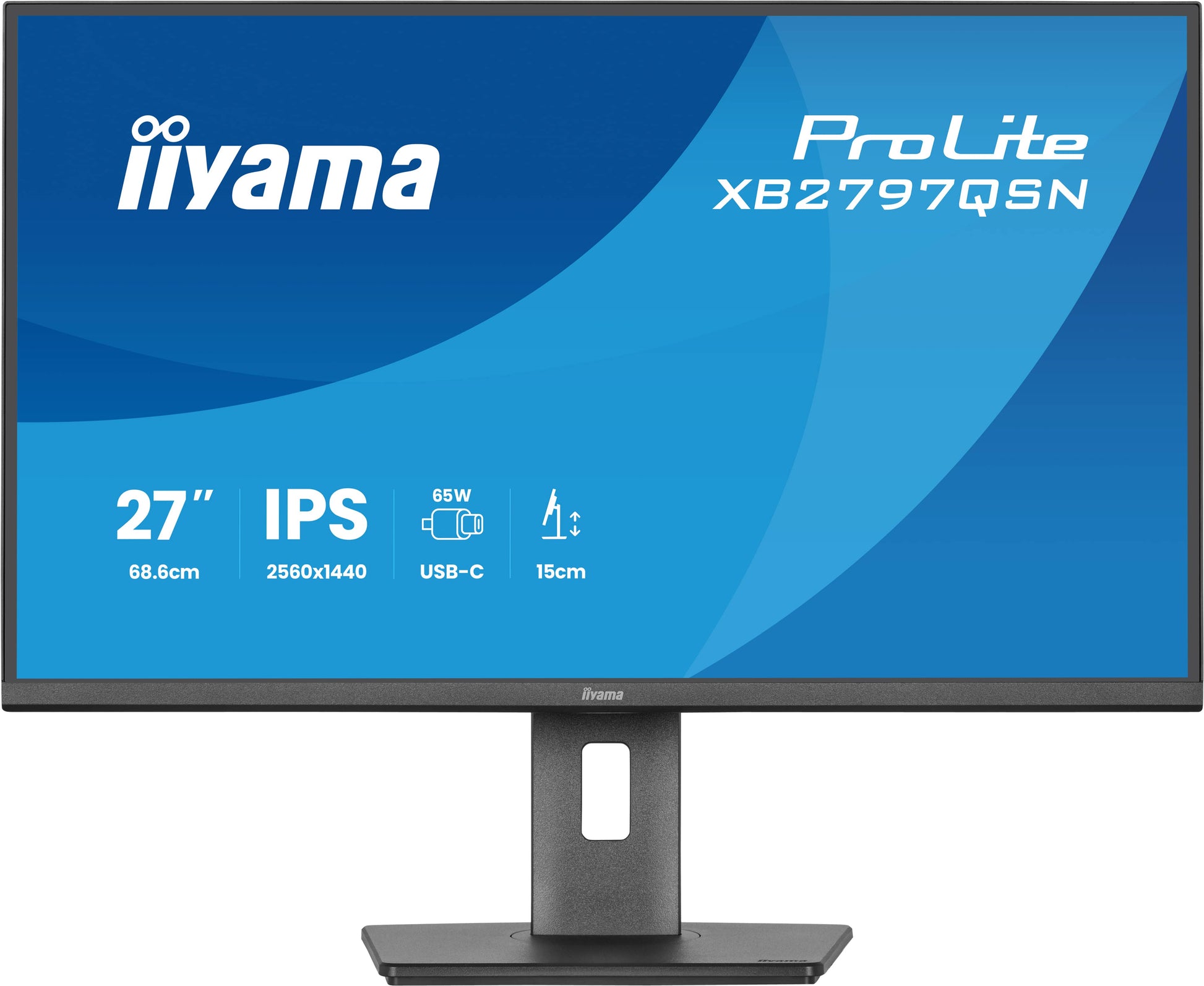 iiyama 27″, 2560 × 1440 (WQHD), USB-C 65 W