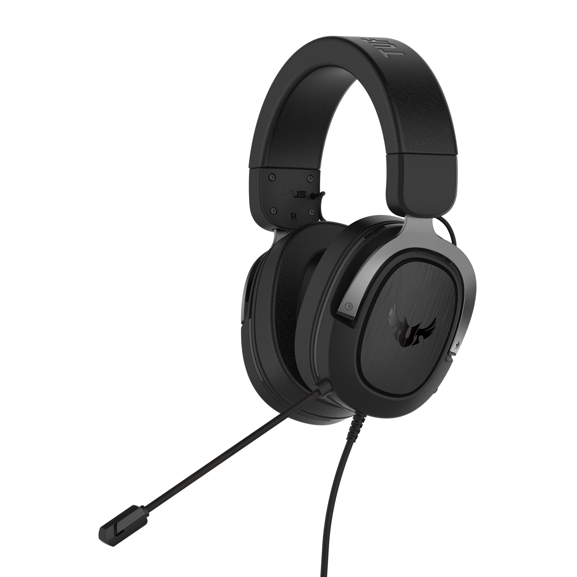 ASUS TUF Gaming H3 Gaming-Headset – Over-Ear, Stereo, Kabelgebunden, 3,5 mm Klinke, für PC, PS4, Xbox und mehr, Graphit