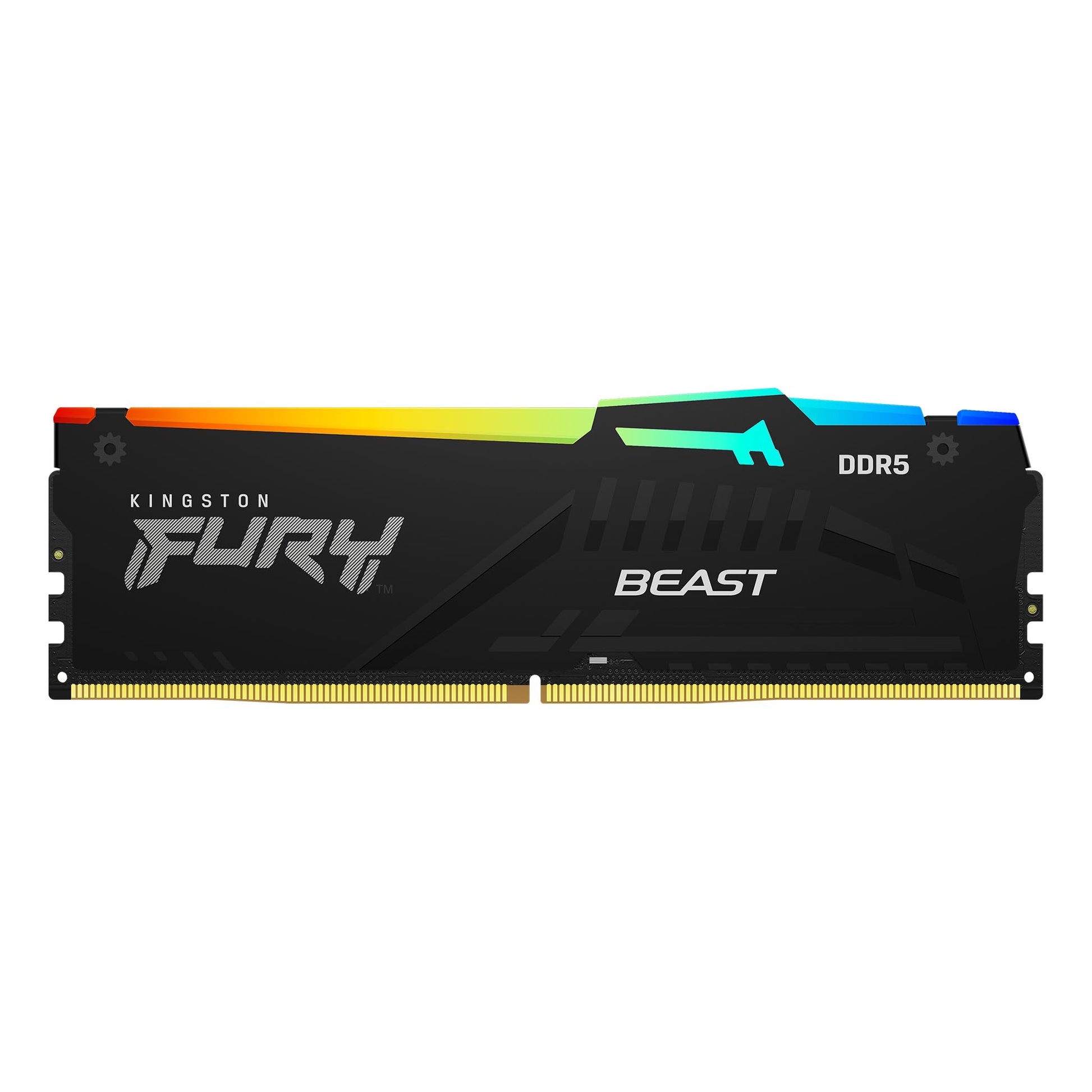 Kingston Technology Kingston FURY Beast – Arbeitsspeicher 64 GB (2×32 GB) – DDR5 6000 MT/s CL30, 1,35 V, 288‑pin DIMM, RGB, Schwarz