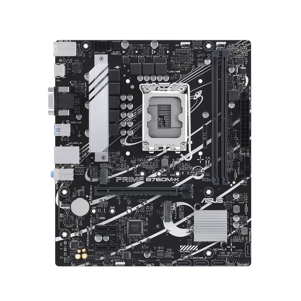 ASUS PRIME B760M-K – Mainboard – LGA 1700, Intel B760, mATX, DDR5