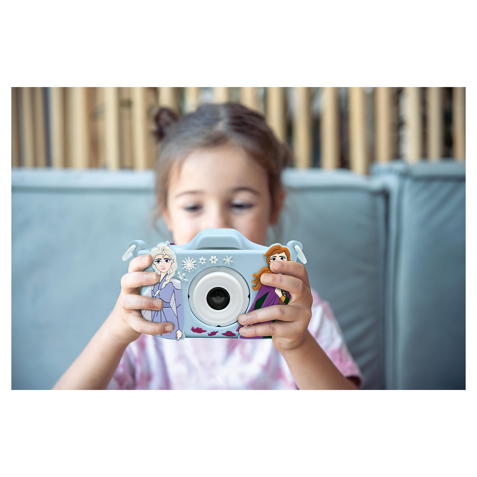 Lexibook Frozen DJ078FZ – Kinderkamera, 5 MP, 1080×960, Blau/Dunkelviolett