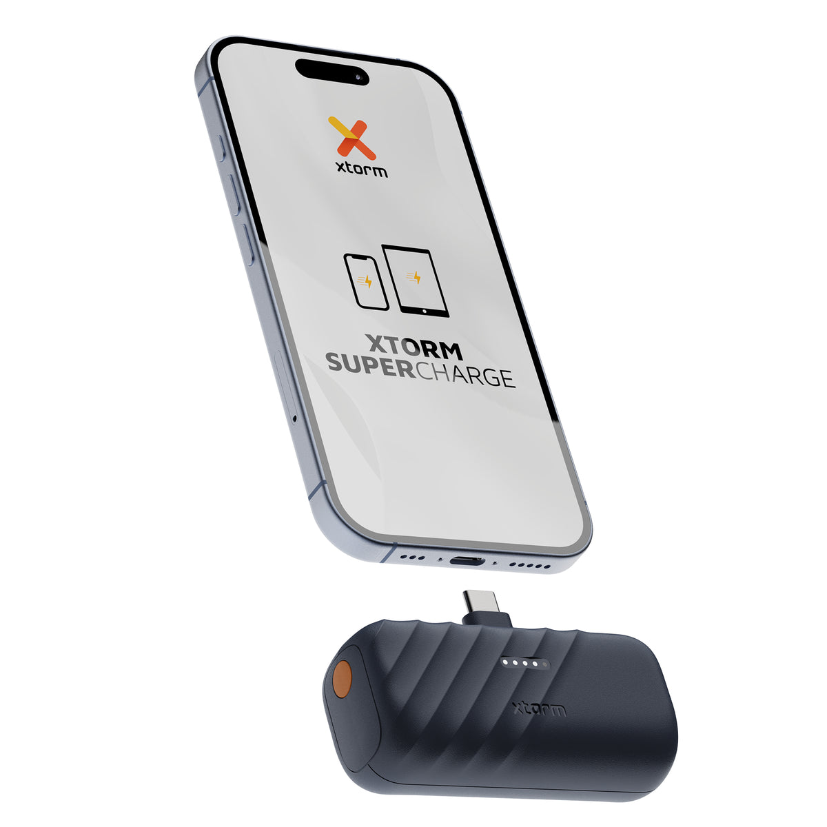 Xtorm Go2 Powerbank 5'000 mAh – 20 W PD, 1× USB-C, blau