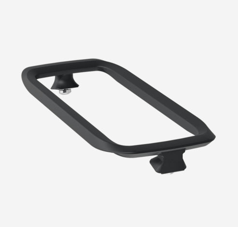 racktime Adapter – belastbar bis 8 kg, Höhe 21 mm – für SNAPIT 2.0 – schwarz, Aluminium – 1 Stk.