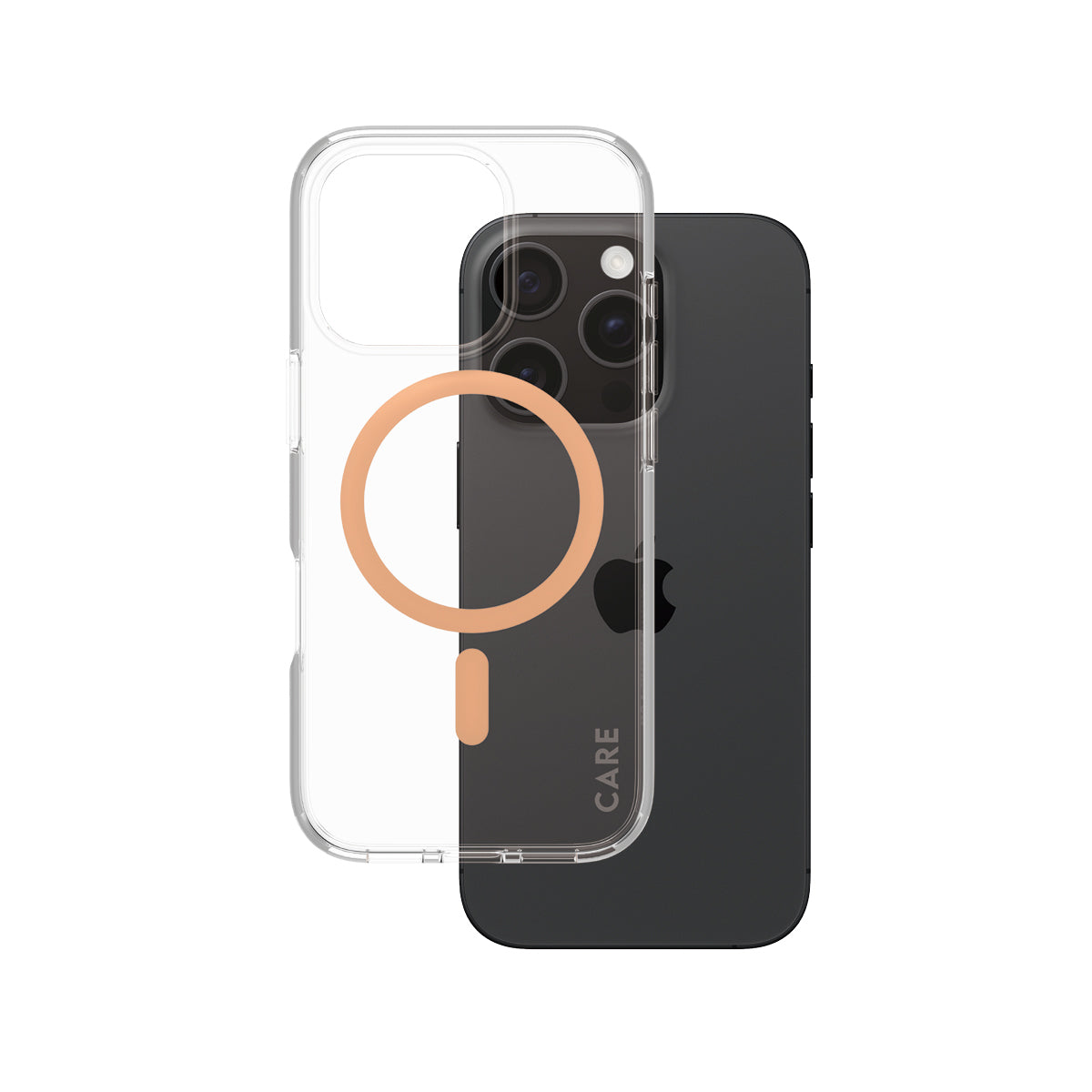 PanzerGlass Backcover – für Apple iPhone 16 Pro – Peachy – Recycling-Kunststoff – MagSafe-kompatibel