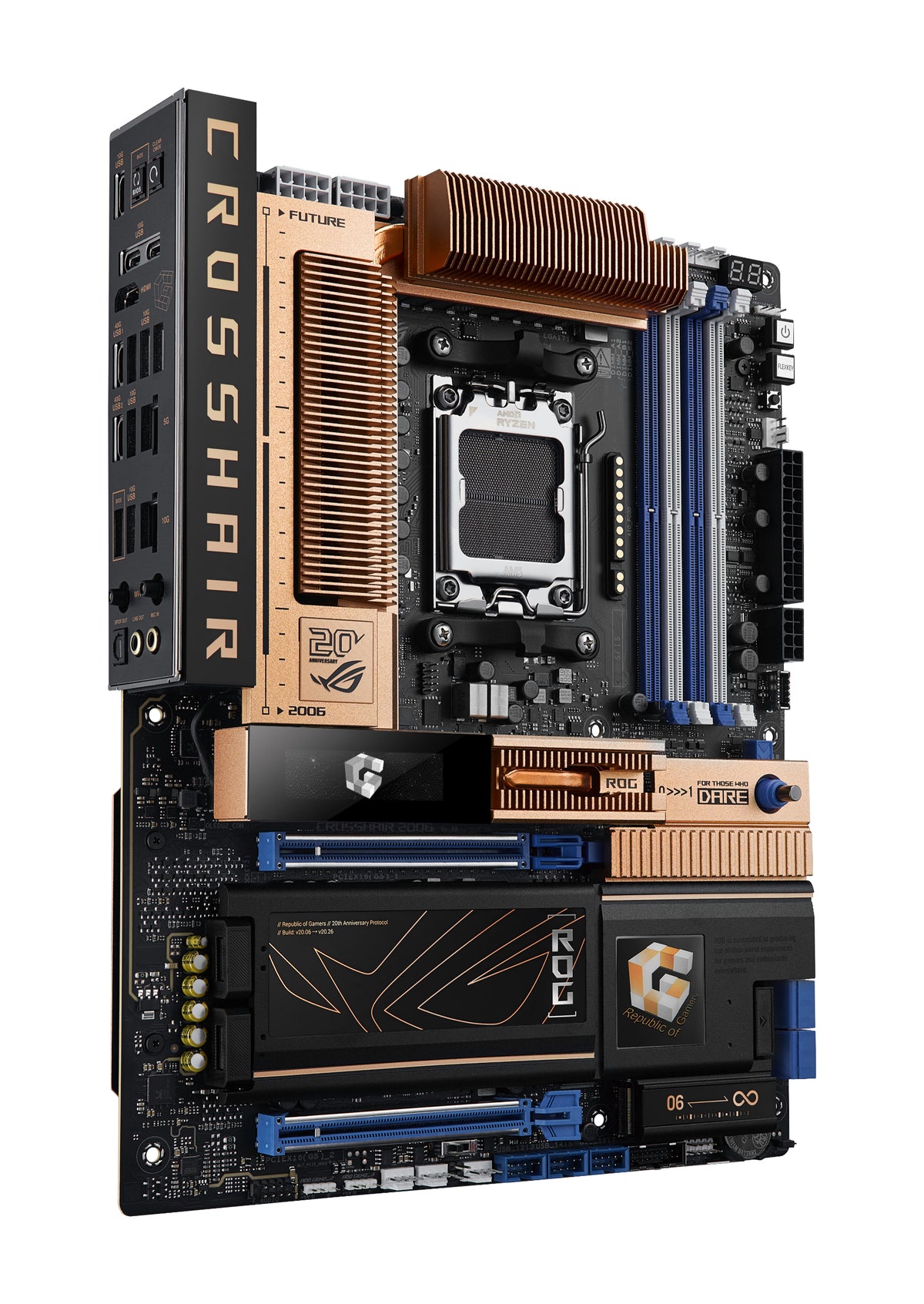 ASUS ROG CROSSHAIR 2006 – Mainboard – AM5, AMD X870E, ATX, DDR5