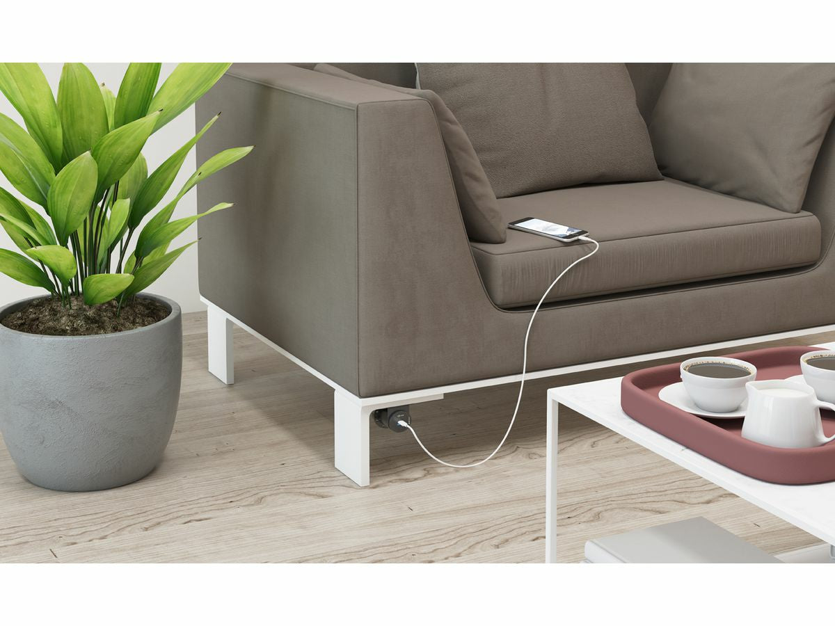 Max Hauri AG Keystone-Modul RJ45 Cat6 UTP, Einbau Ø 32 mm, für Plattenstärke 1–40 mm, Polycarbonat – Schwarz