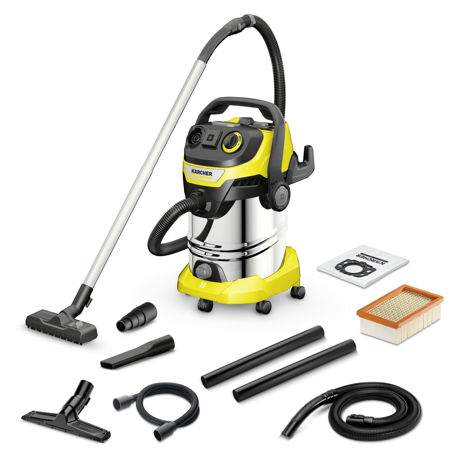 Kärcher Absauganlage WD 6 P S V-30/8/22/T Renovation – 2-in-1, 1300 W, 30 l, Netzbetrieb
