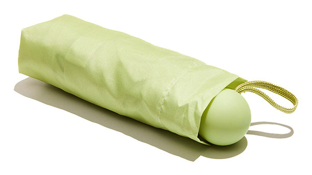 Muitomas Taschenschirm UMBRELLAGN – L 17,5 cm – grün – mit Hülle, Soft-Touch-Griff