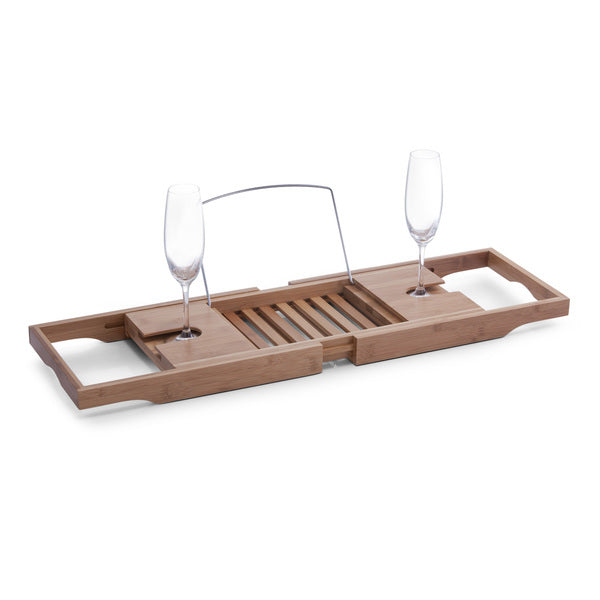 Zeller Present Badewannenablage – 70×22×4 cm, Bambus, freistehend, Braun