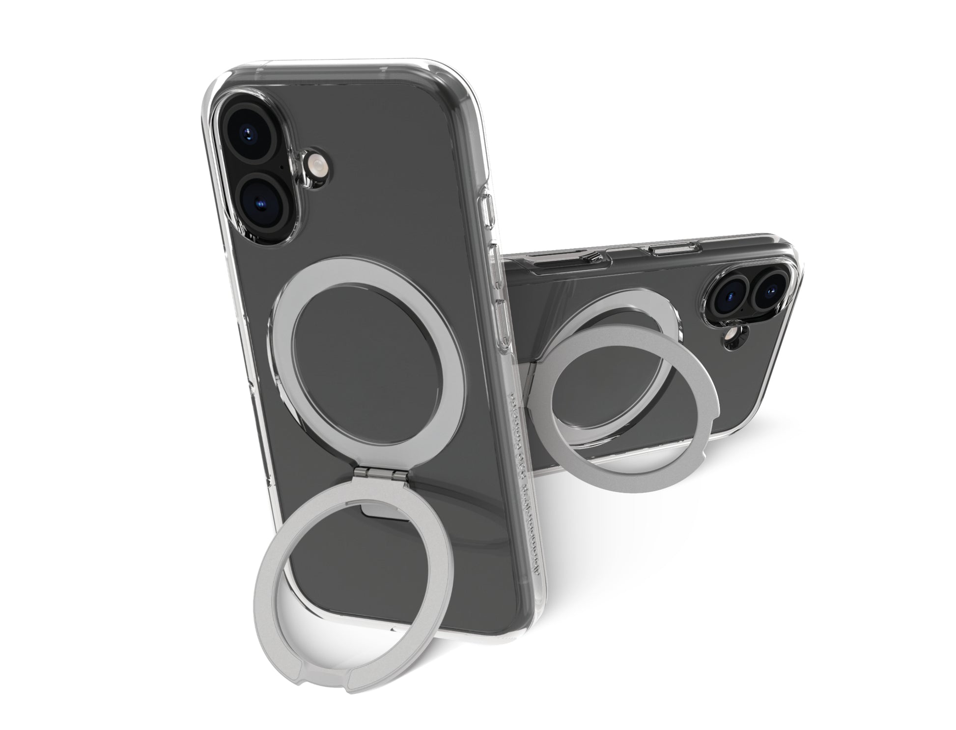 dbramante1928 Backcover – für Apple iPhone 16, MagSafe, mit Ständer, D3O, Transparent, bis 4 m Sturzsicher