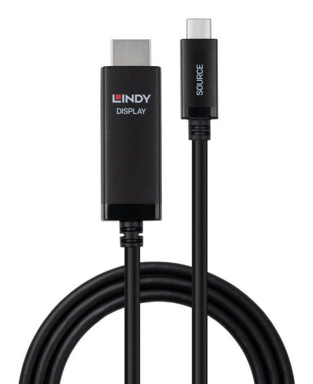 LINDY 43434 USB-C zu HDMI Kabel – 8K (7680 × 4320) @ 60 Hz, HDMI 2.1, 2 m, für Geräte mit USB-C (DP Alt Mode)