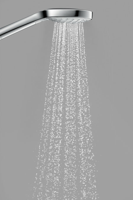 Hansgrohe Handbrause Croma Select S 110 – 10,8 cm, Kunststoff/Metall, Wandmontiert, Chrom/Weiss