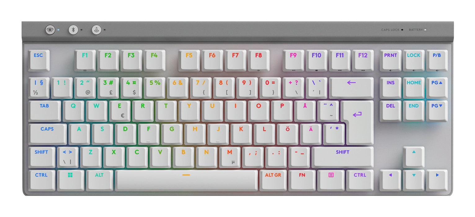 Logitech G G515 LIGHTSPEED TKL – Gaming-Tastatur, mechanisch, Bluetooth & 2,4 GHz (Nano-Empfänger USB-A), RGB