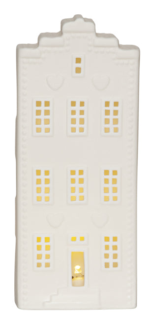 Star Trading Tischleuchte VINTER – 21 × 8,5 × 6 cm, 0,08 W, Warmweiss, Weiss, Timer 6 h, Batteriebetrieb