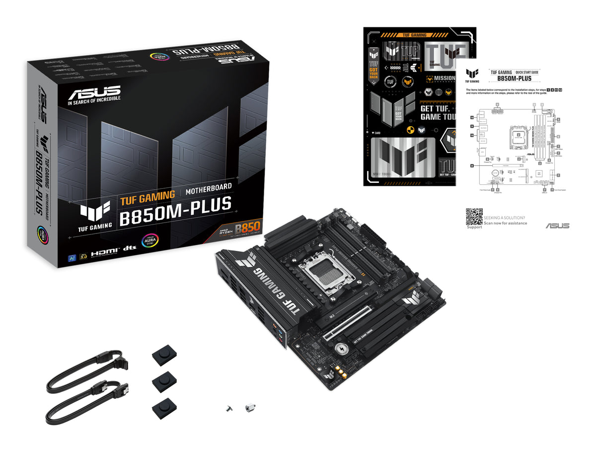 ASUS TUF GAMING B850M-PLUS – Mainboard – Sockel AM5, AMD B850, mATX, DDR5