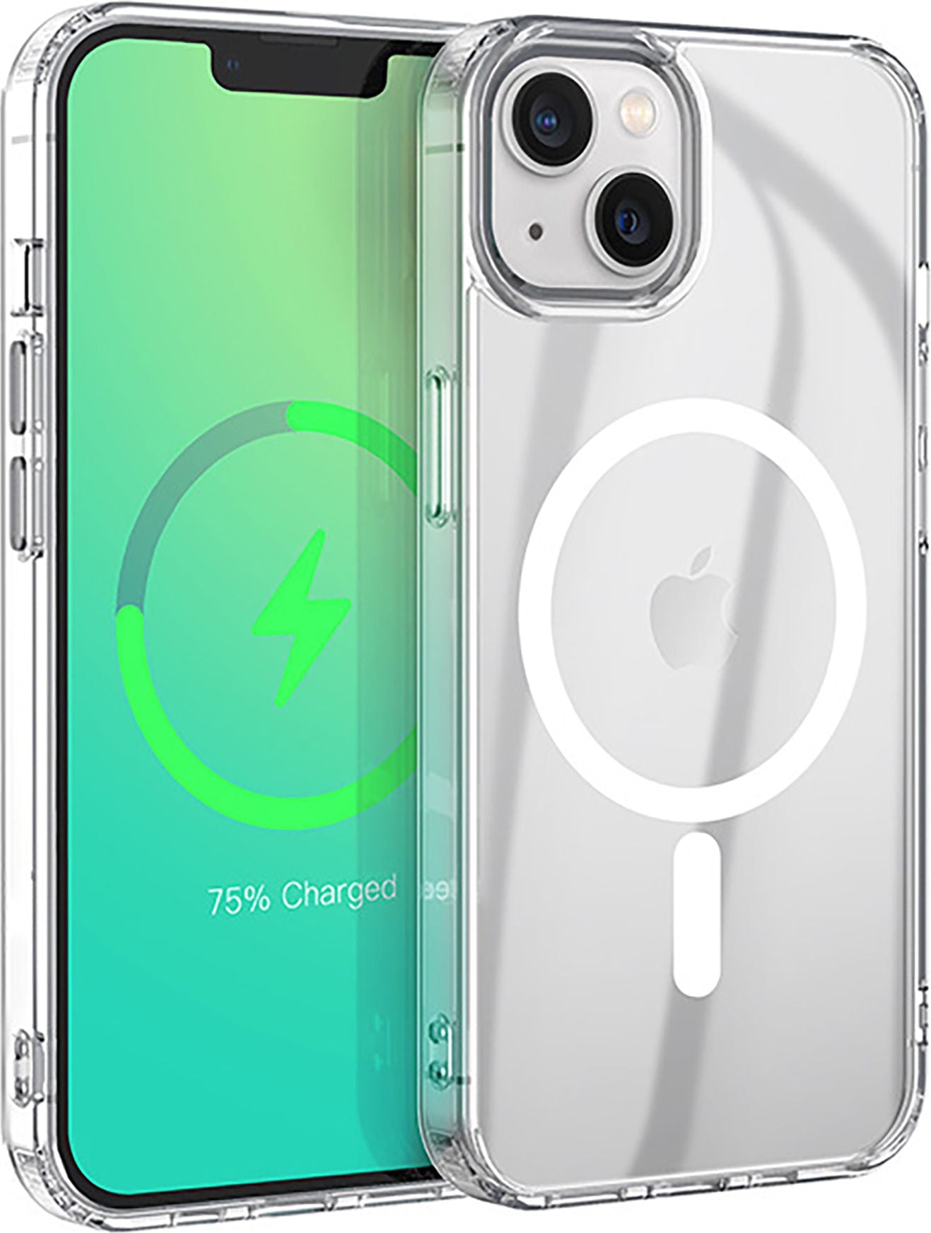 eSTUFF INFINITE OSLO Backcover – für Apple iPhone 14, MagSafe, PC+TPU, Transparent