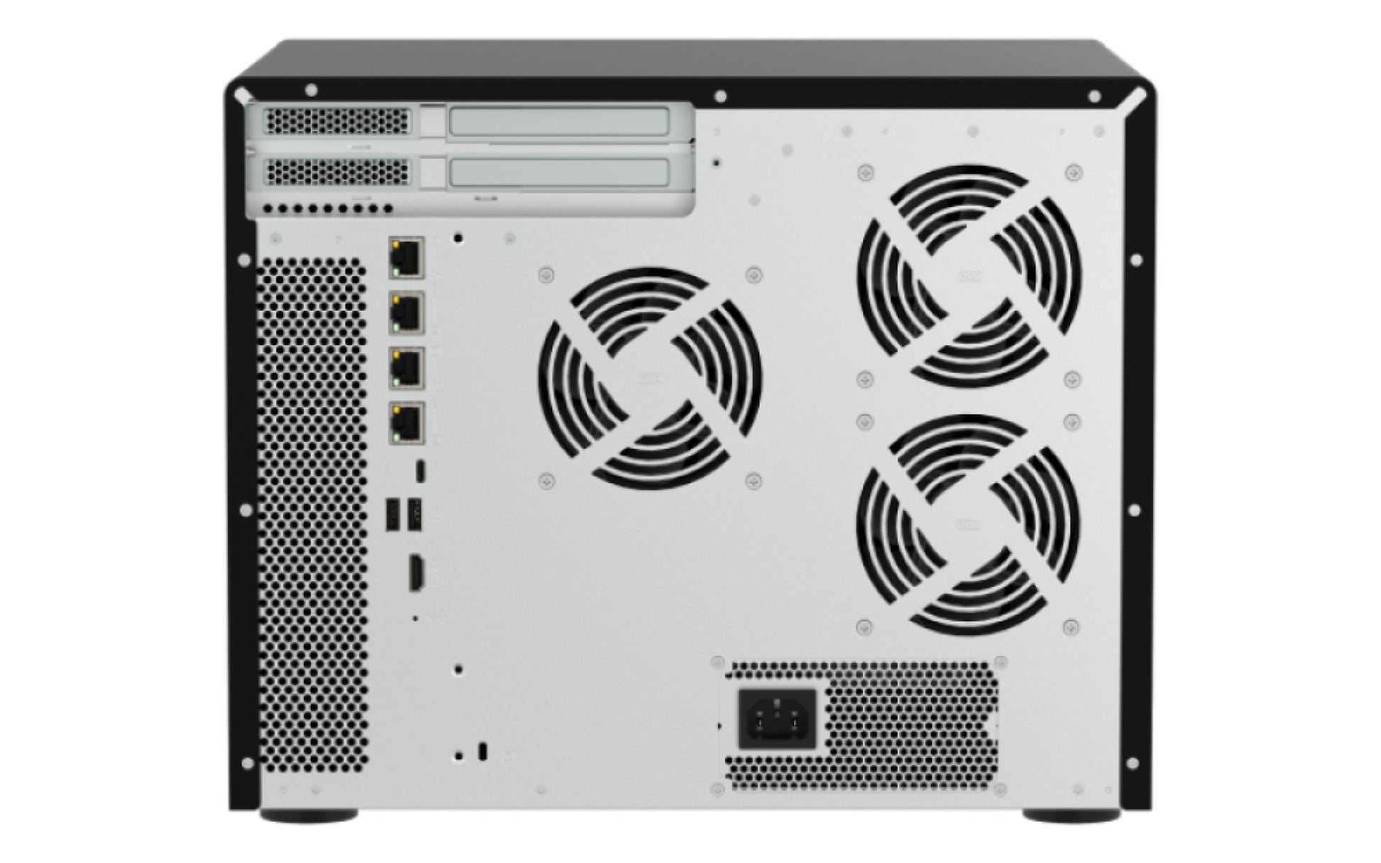 QNAP TVS-h1677AX-R5-16G – 16-Bay Tower NAS – AMD Ryzen 5 (6-Kern, 5,1 GHz), 16 GB RAM, 10GbE, QuTS hero