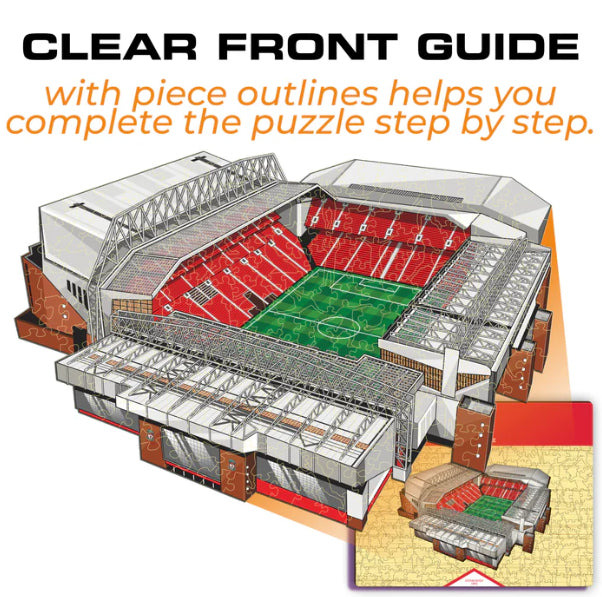 Iconic Puzzles Puzzle Liverpool FC – Anfield – 270 Teile – 30 × 42 cm – ab 10 J. – Holz, mehrfarbig, FSC