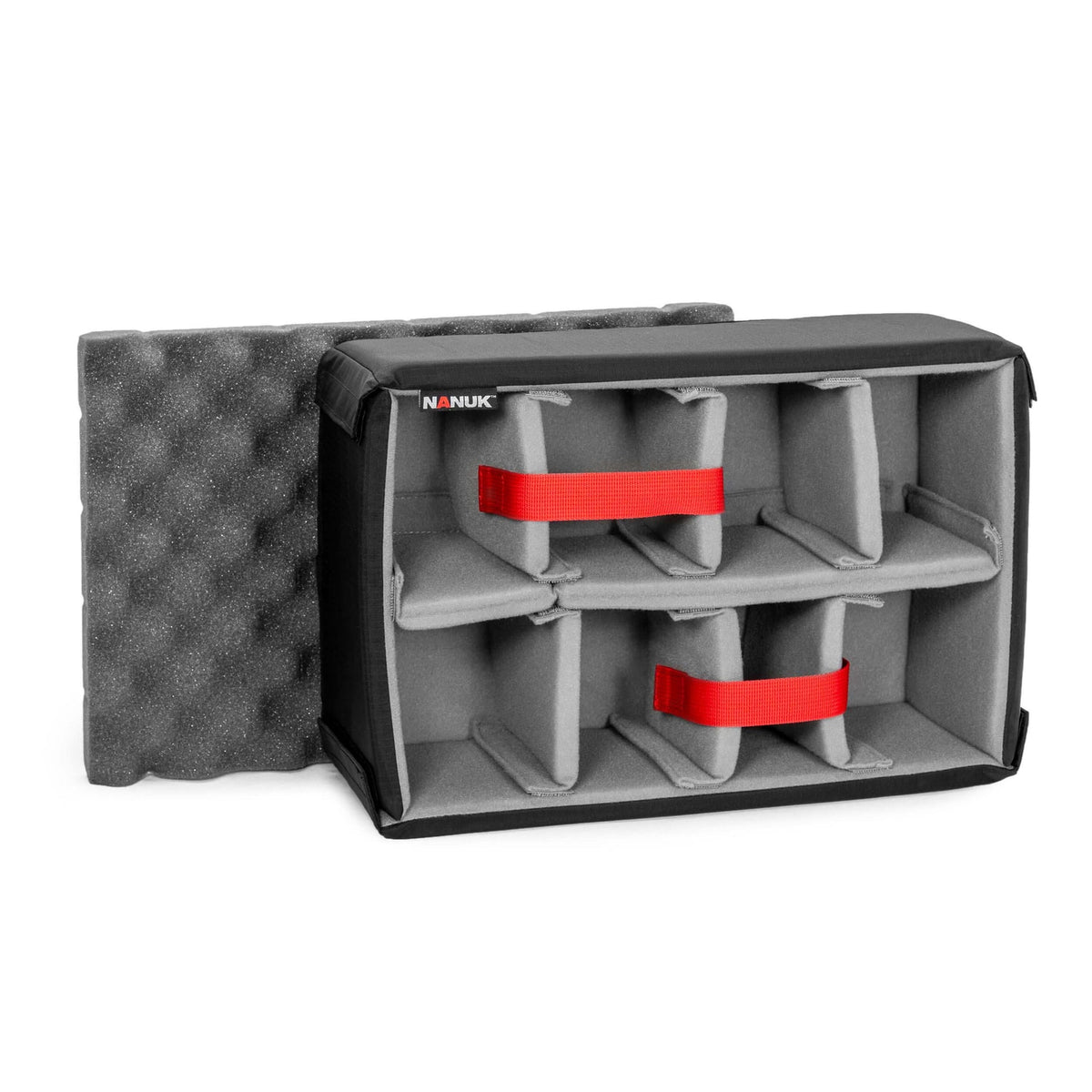Nanuk Schaumstoffeinsatz – mit Deckelschaum – für Nanuk 918 – 330×140×200 mm – Grau