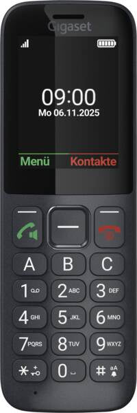 Gigaset Comfort 600 SIM – 2,4" – Schwarz