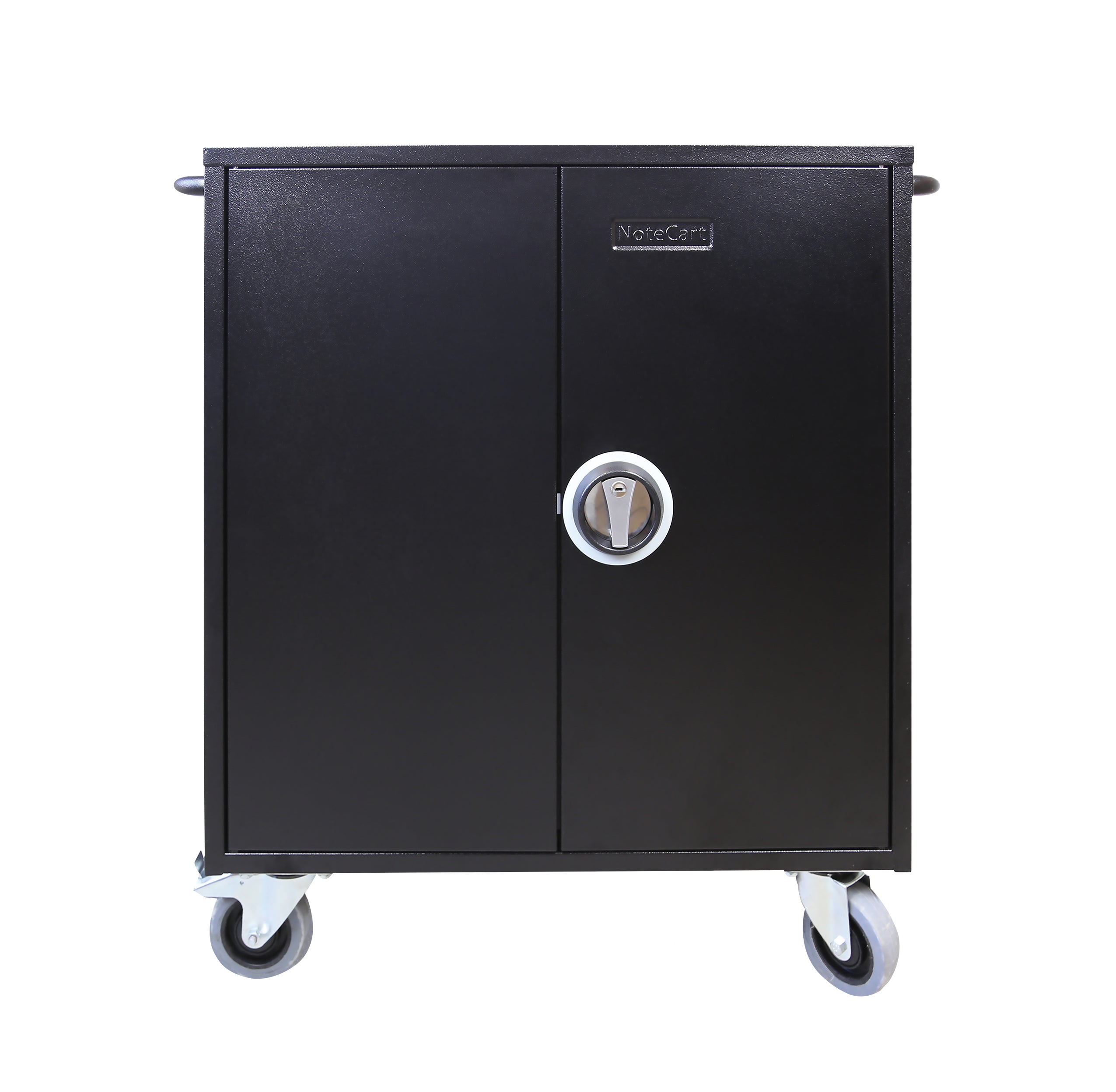 LEBA Innovation Leba NoteCart Flex Extended Gerätewagen – für 32 Geräte – abschliessbar – Schwarz/Grau