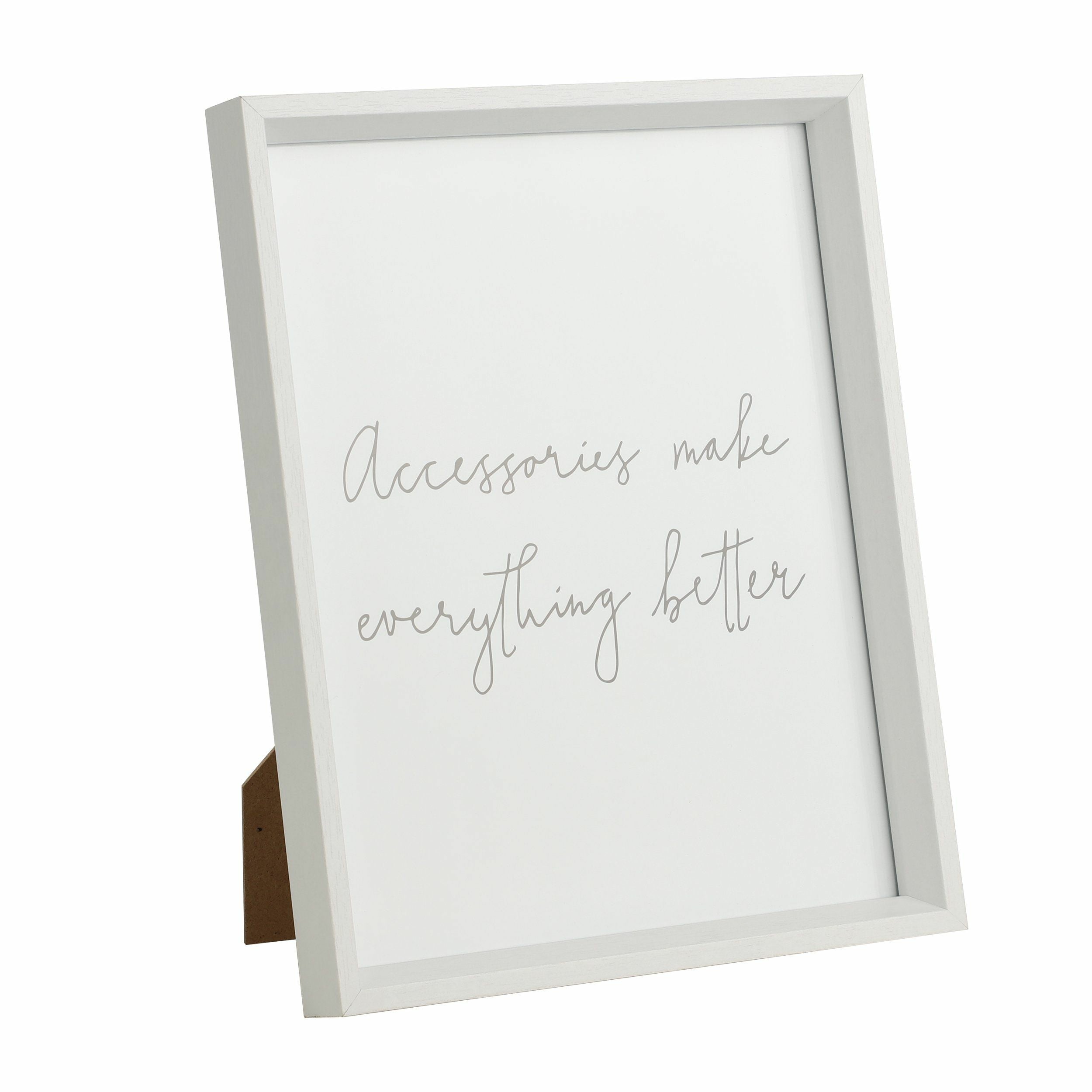 EGLO Bilderrahmen – für 20 × 25 cm – Glas & MDF & Holz, weiss