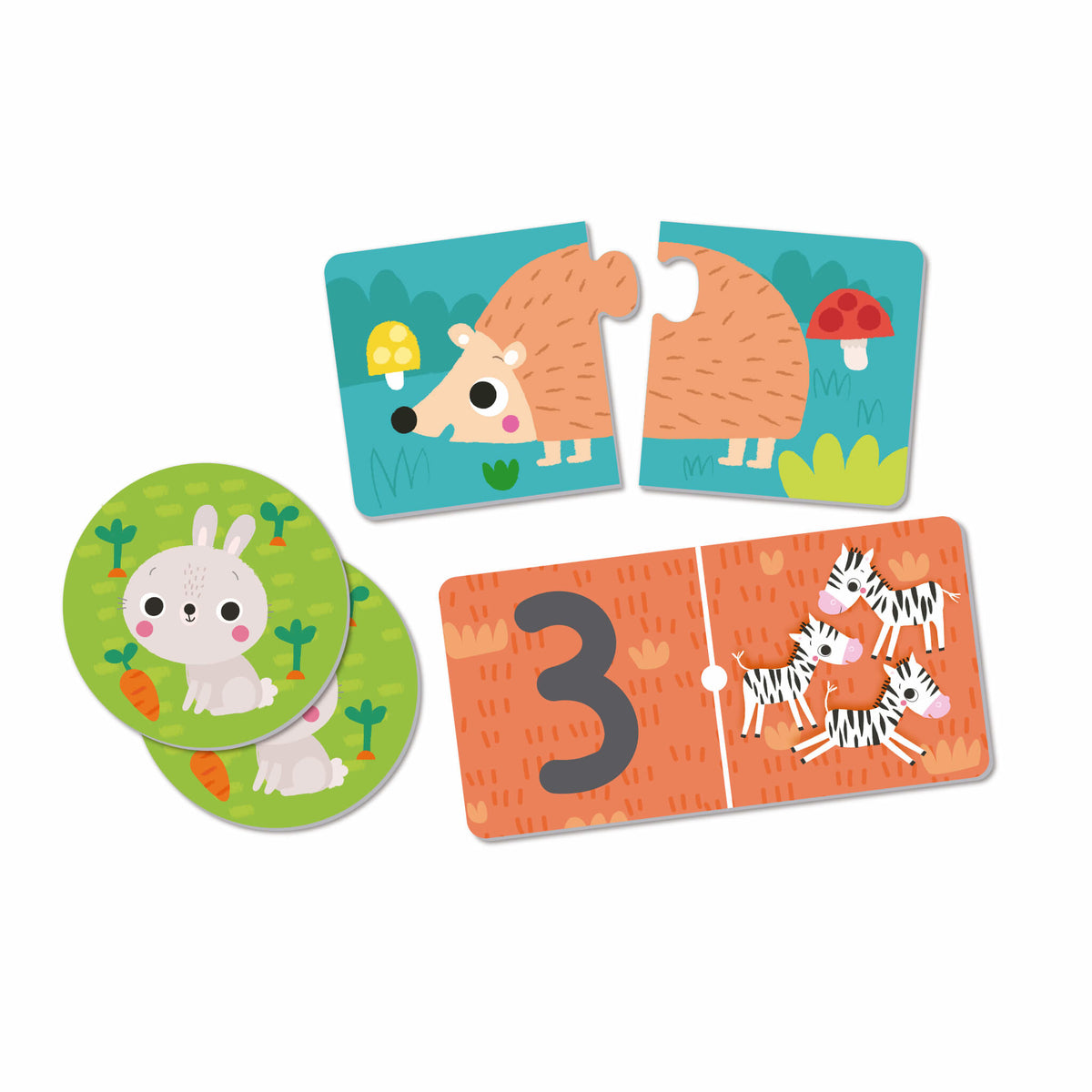APLI Spielebox Tiere – Logikspiel, ab 3 Jahren