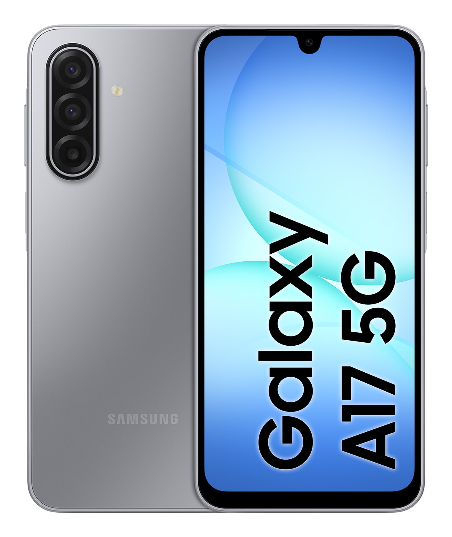 Samsung Galaxy A17 5G – grau, 6,7", 1080 × 2340, Android 15, 128 GB, 4 GB, Dual-SIM, IP54