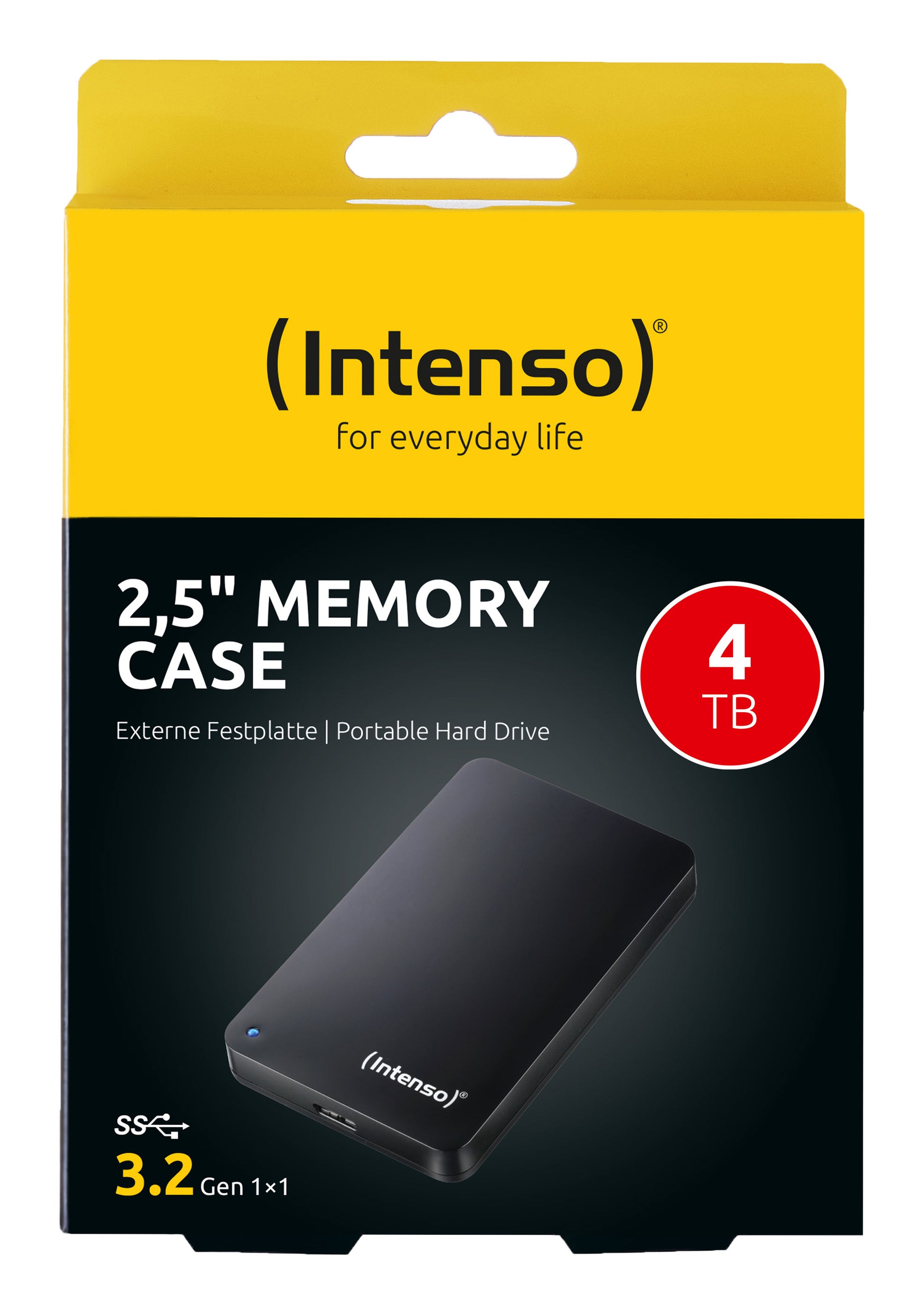 Intenso 6021512 – 4 TB, für 2,5" HDD, USB 3.2 Gen 1