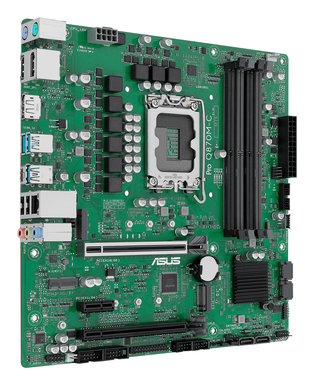 ASUS PRO Q870M-C-CSM – Mainboard – LGA 1851, Intel Q870, mATX, DDR5, 4×DIMM, 256 GB