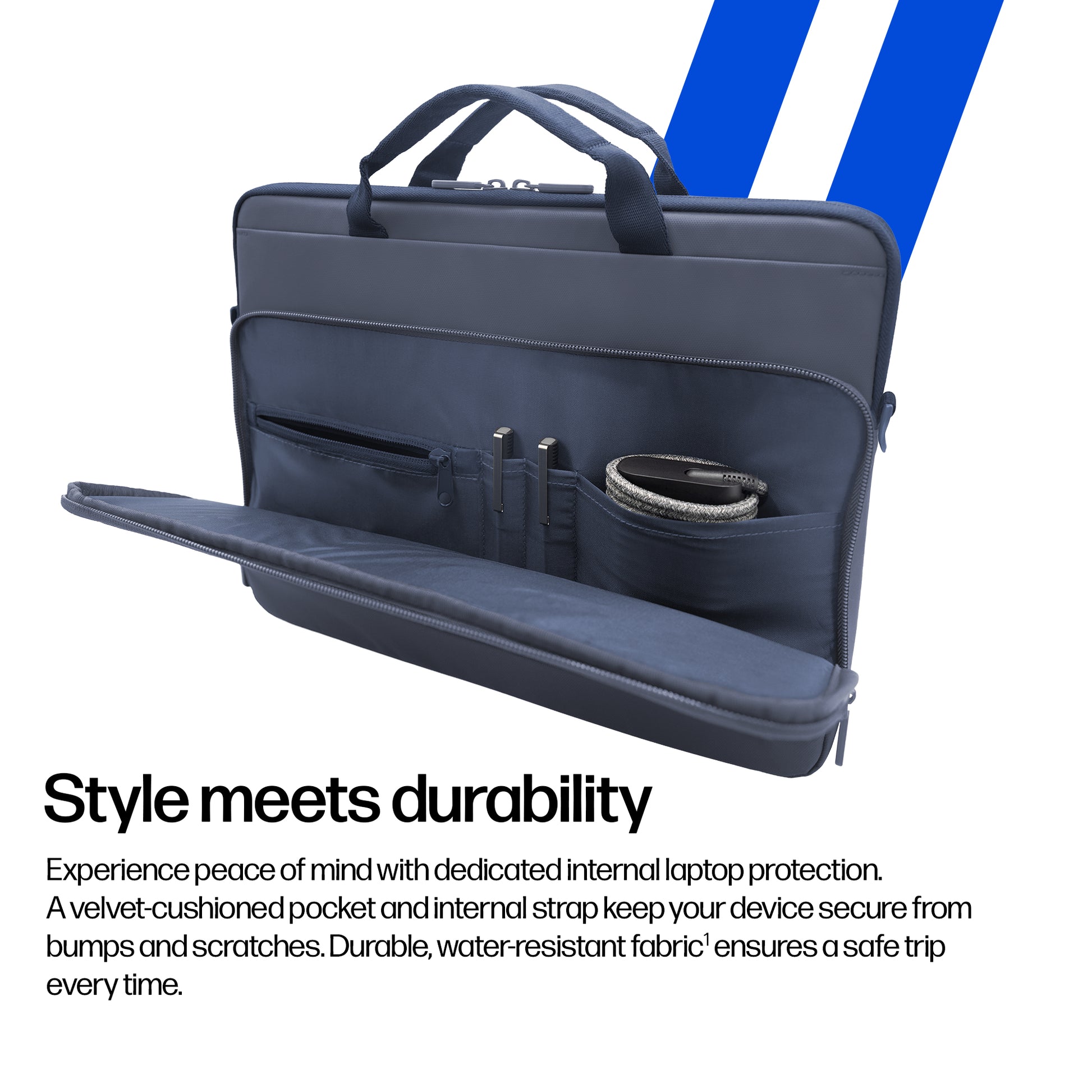 HP Notebook-Tasche bis 14" – Wasserfest – Navy Blazer