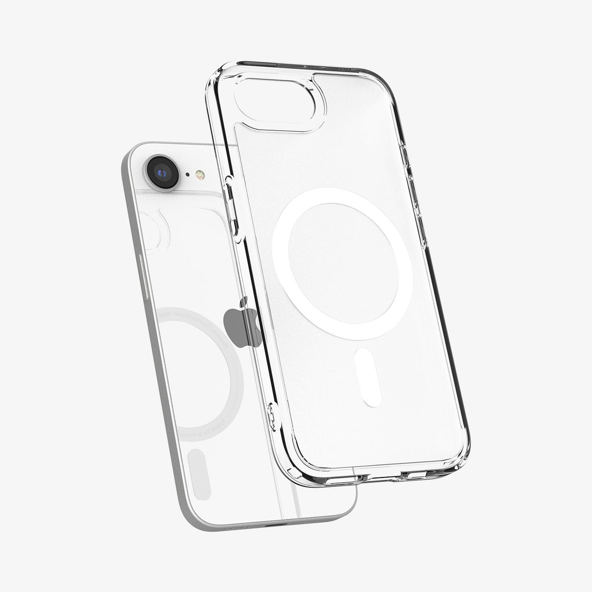 Spigen Ultra Hybrid – Backcover – für Apple iPhone 16e, MagSafe, PC+TPU, Schwarz, bis 2 m sturzsicher