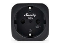 Shelly Plug M Gen3 – Smart-Steckdose – Verbrauchsmessung – Schwarz – 2er-Set