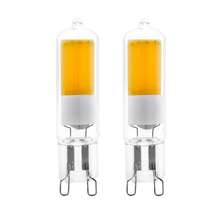 EGLO LED-Leuchtmittel G9 Spezialform – Warmweiss 3000 K, 200 lm, 2 W – IP20 – 1 Stk. – Transparent, Glas